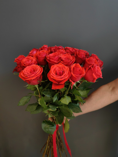 Букет из 25 оранжевых роз