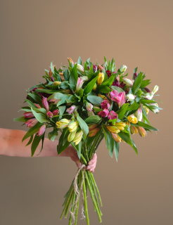 Букет из 17 альстромерий микс